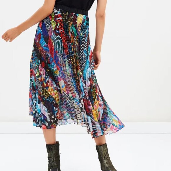 Romance Was Born Magic Stripe Midi Skirt - Picture 1 of 11